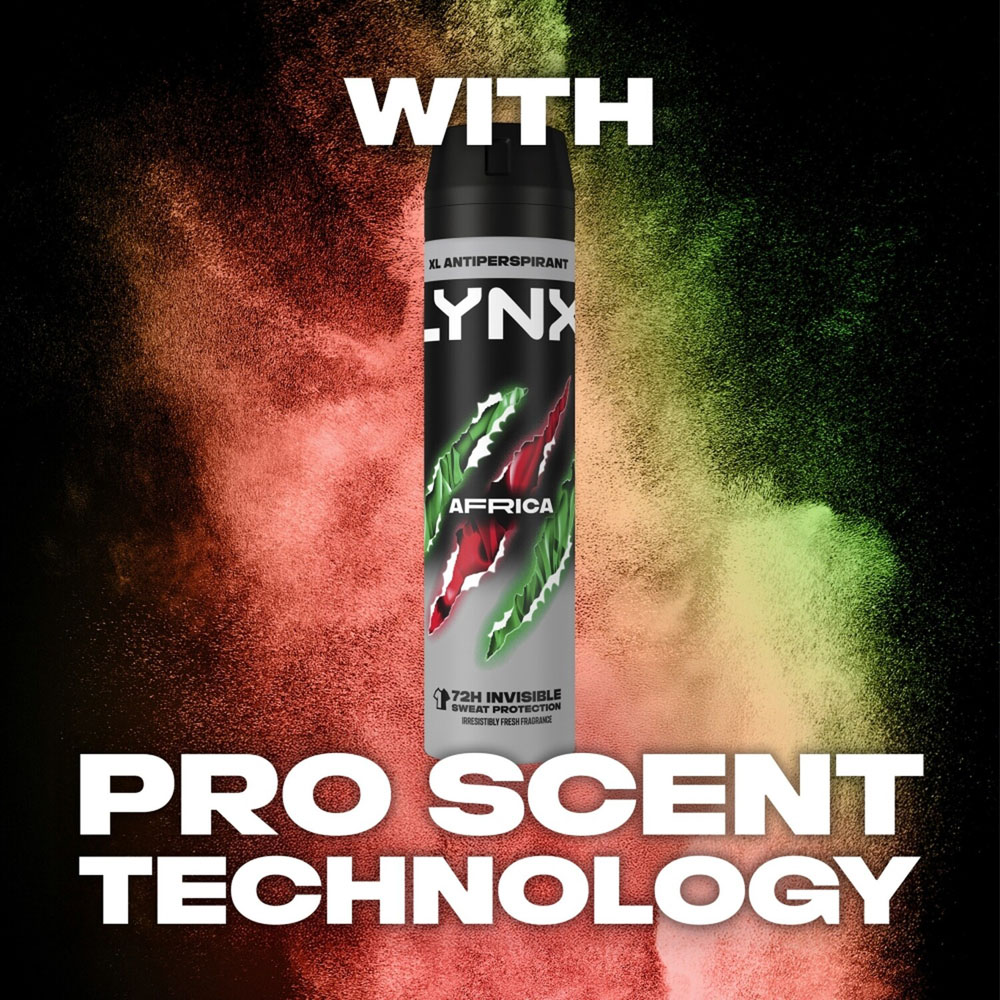 Lynx Anti Perspirant Deodorant Spray Africa 200ml Image 5