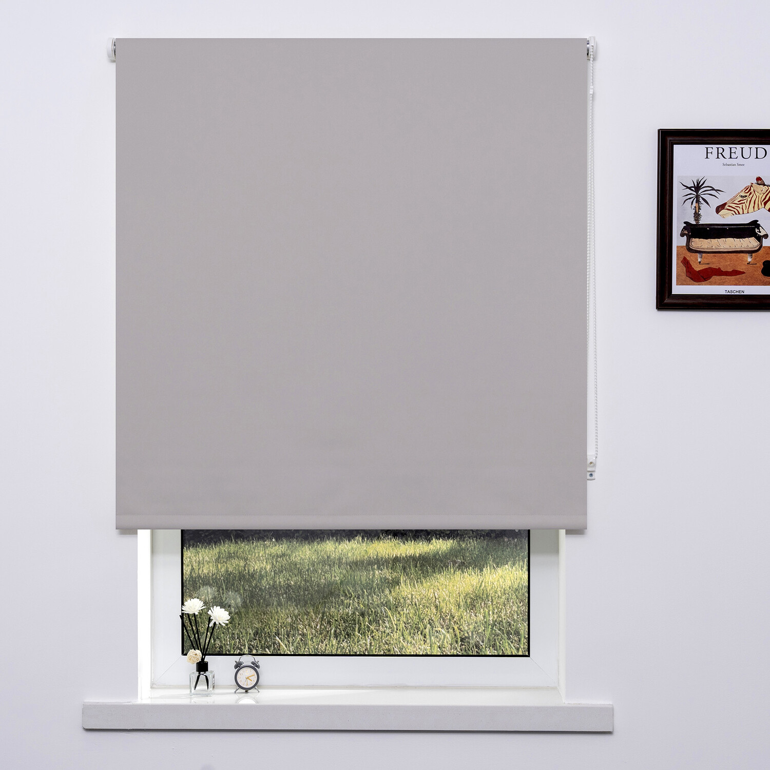 Plain Blackout Blinds - Light Taupe / 90cm Image 1