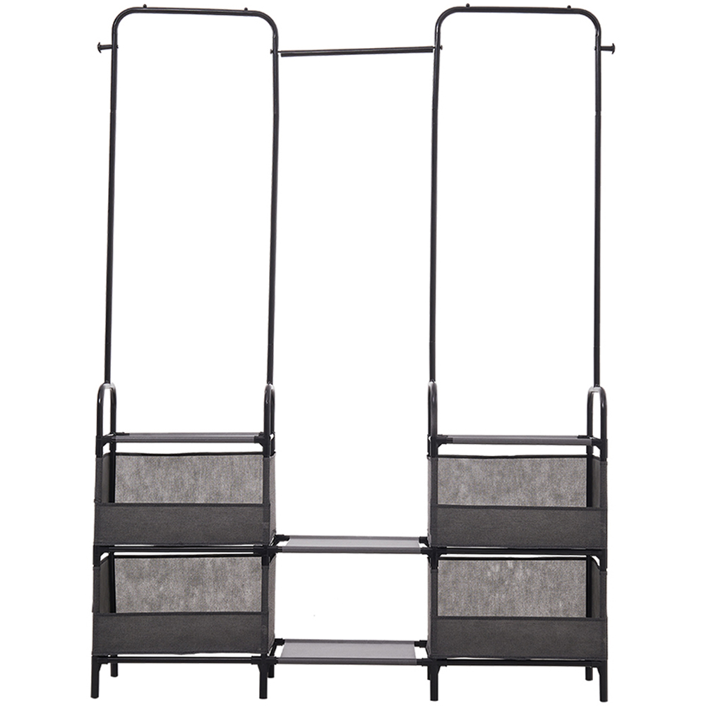 H&O Direct 6 Shelf Freestanding Garment Hanging Rack Image 1