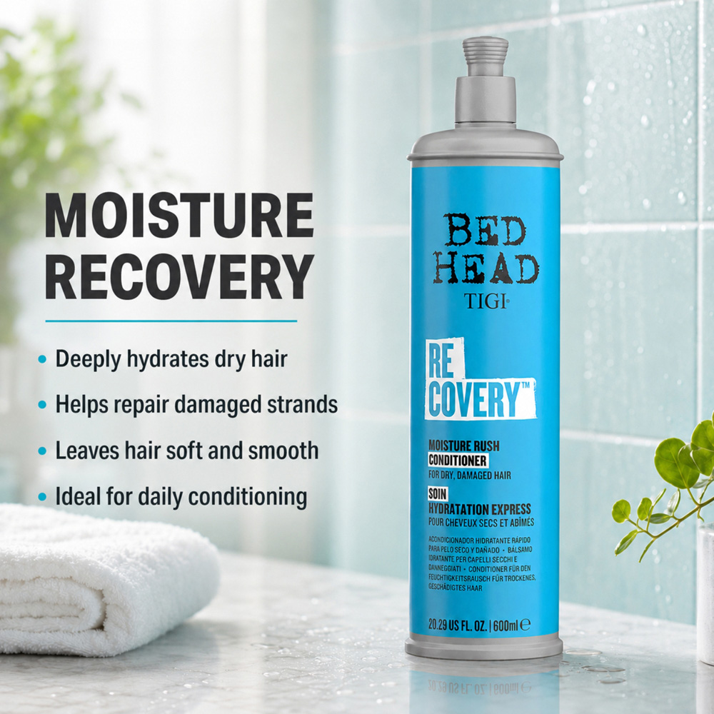 TIGI Bed Head Recovery Dry Hair Hydration Moisturising Conditioner 600ml 6 Pack Image 7