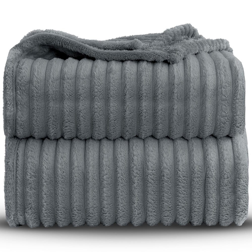 Velosso Bellissima Silver Plush Throw 100 x 150cm Image 3