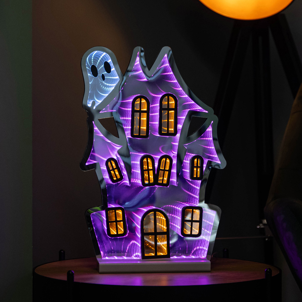 Samuel Alexander Halloween Light up House Infinity Decoration 40cm Image 2