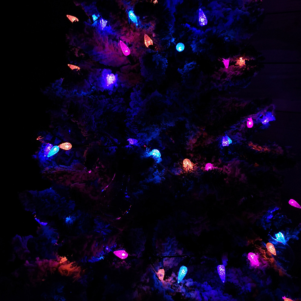 Samuel Alexander 300 Rainbow LED Green Cable Pine Cone String Lights 15m Image 6