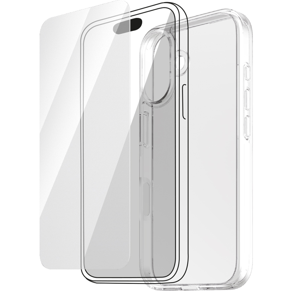 MiTEC MiPROTECT iPhone 16+ Clear Phone Case and Glass Bundle Image 3