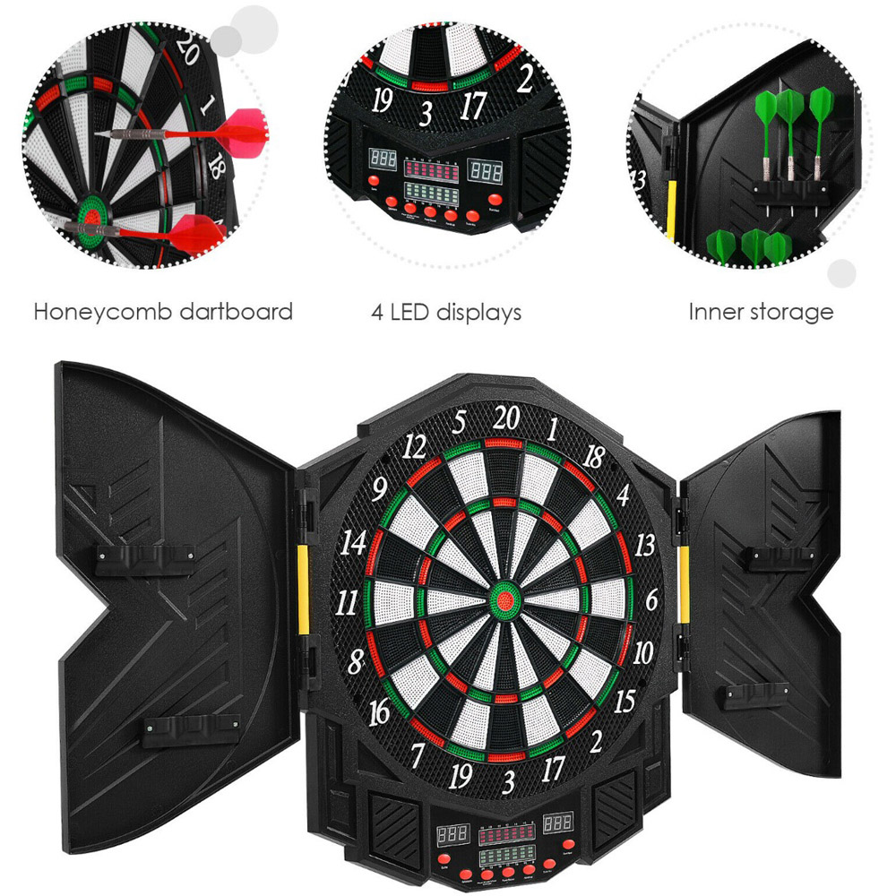 Costway LED Dart Board with 216 Variations and 12 Darts Image 6