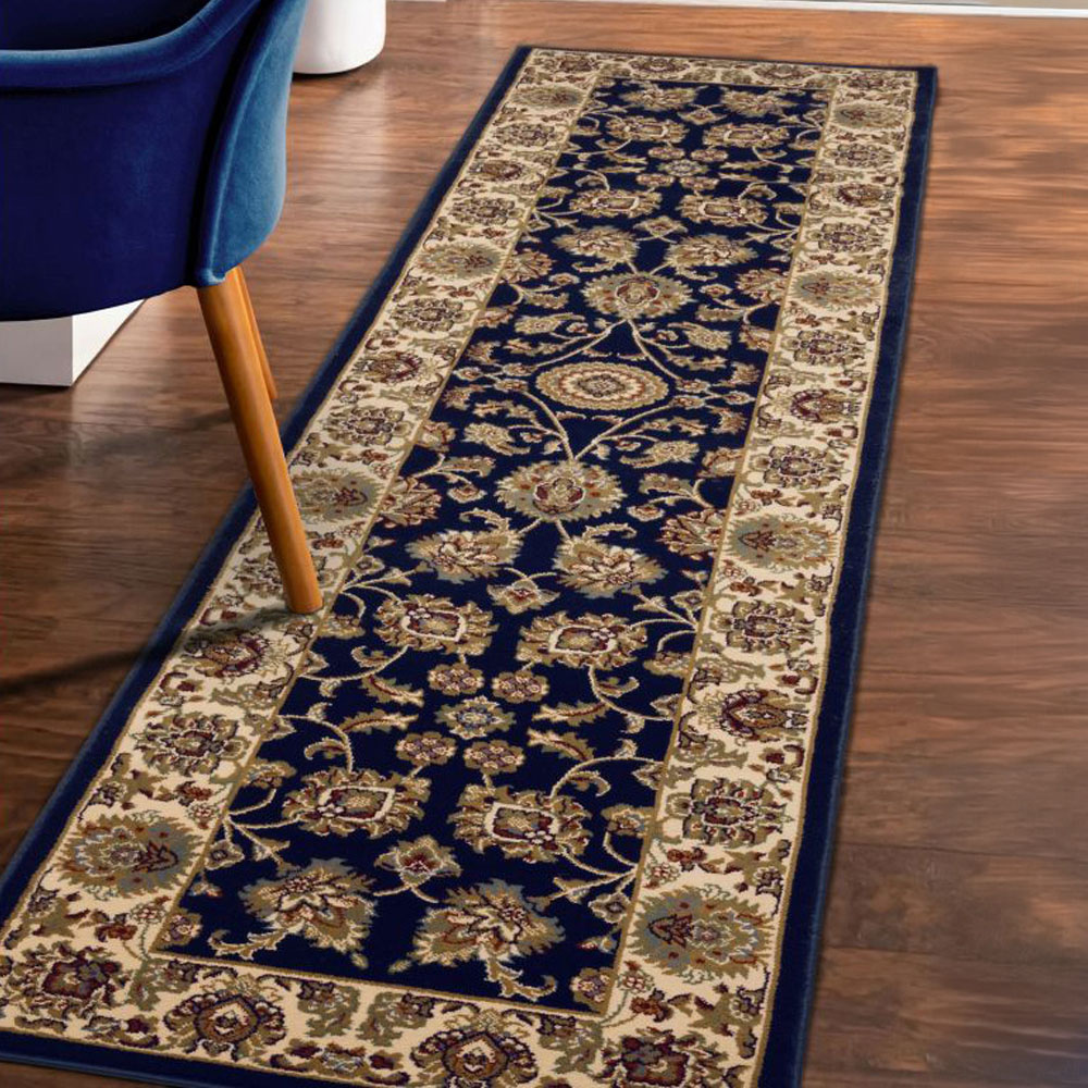 Homemaker Kellan Traditional Blue Runner 60 x 235cm Image 1