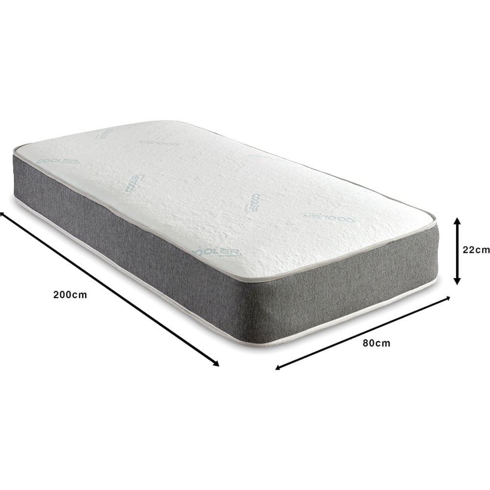 Starlight Beds European Small Single Hybrid Cooling Memory Foam and Spring Mattress Image 6