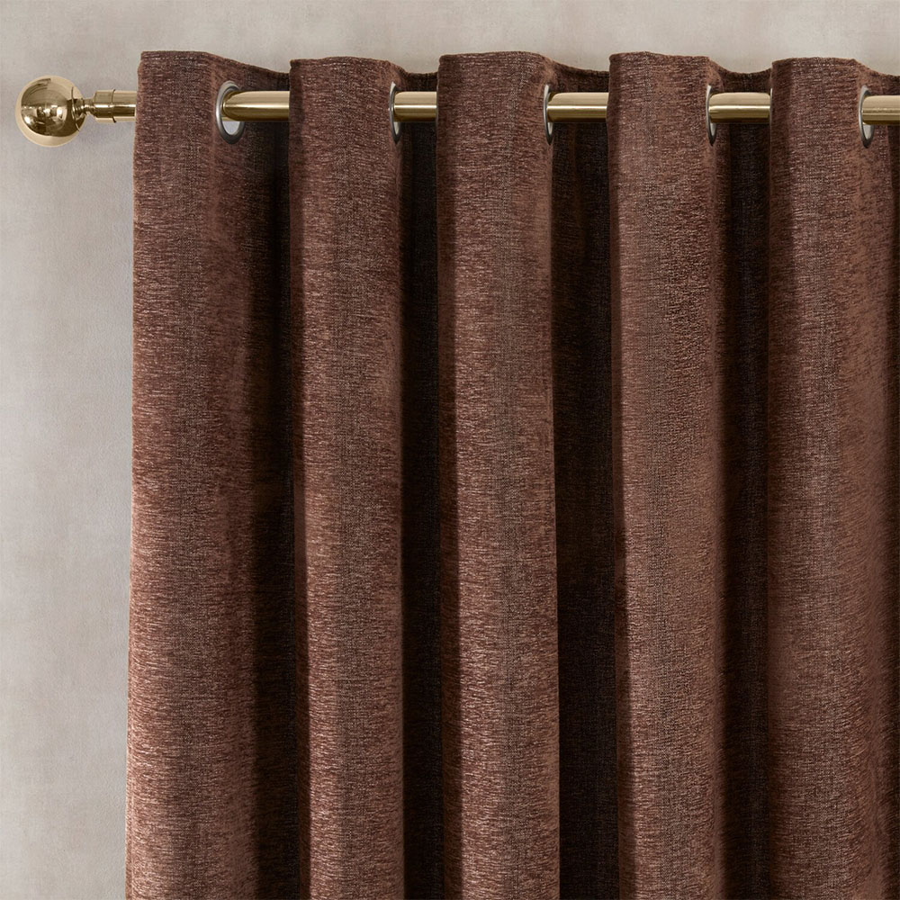 Aspen Eyelet CurtainMocha168cm229cm Image 3