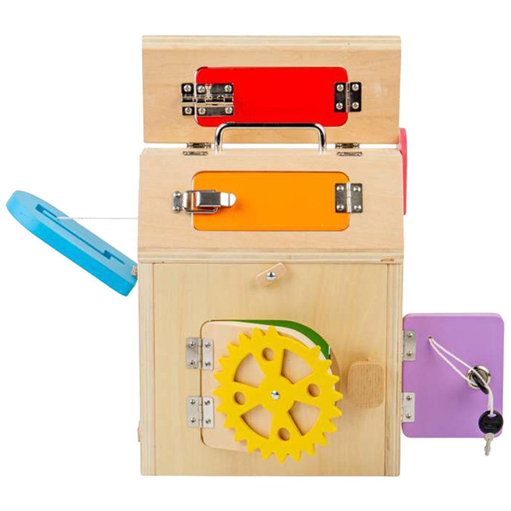 Bigjigs Toys Kids Wooden Latches and Catches House Image 3