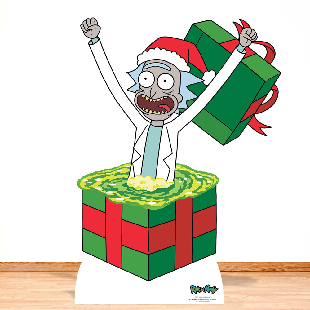 Star Cutouts Rick Christmas Surprise Rick and Morty Cardboard Cutout Image 3