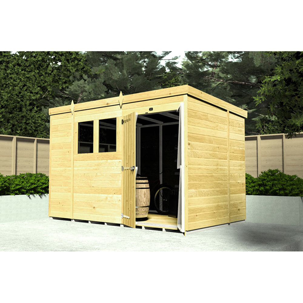 DIY Sheds 16 x 4ft Tongue and Groove Timber Pent Security Shed Image 4