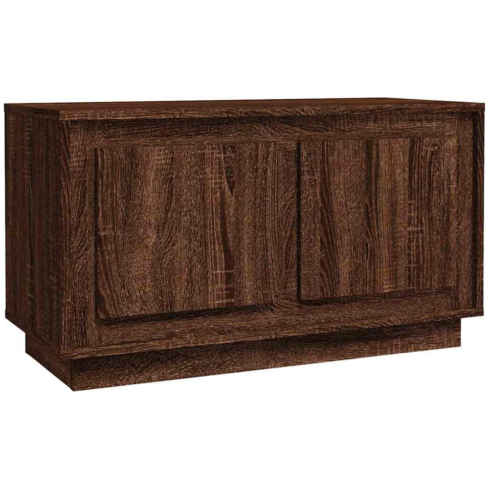 vidaXL 2 Door Brown Oak TV Cabinet Image 2