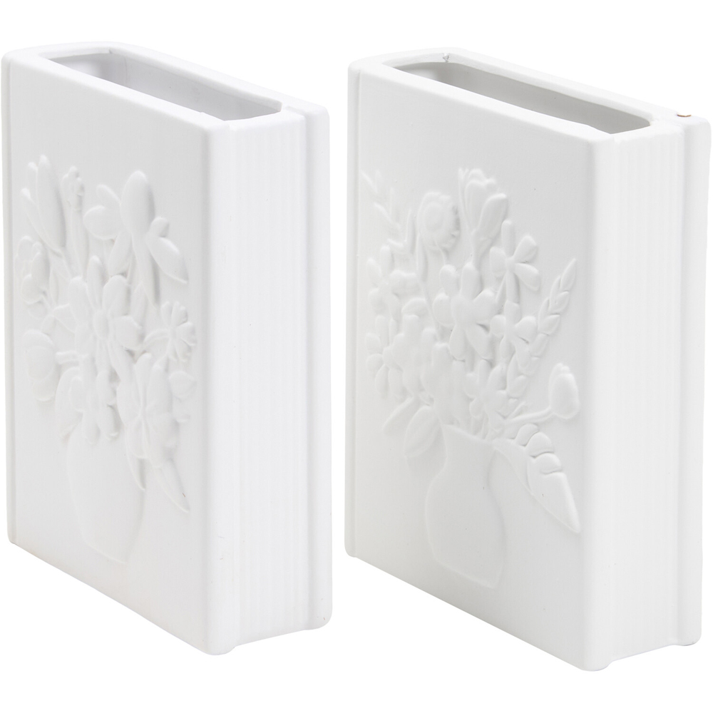 Paint Your Own Book Vase Kit White Image 2