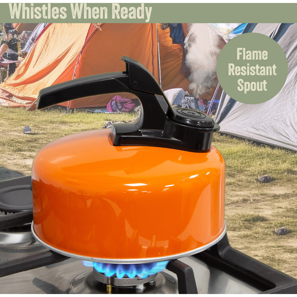 Milestone Camping Aluminium Whistling Camping Kettle 1L Image 3
