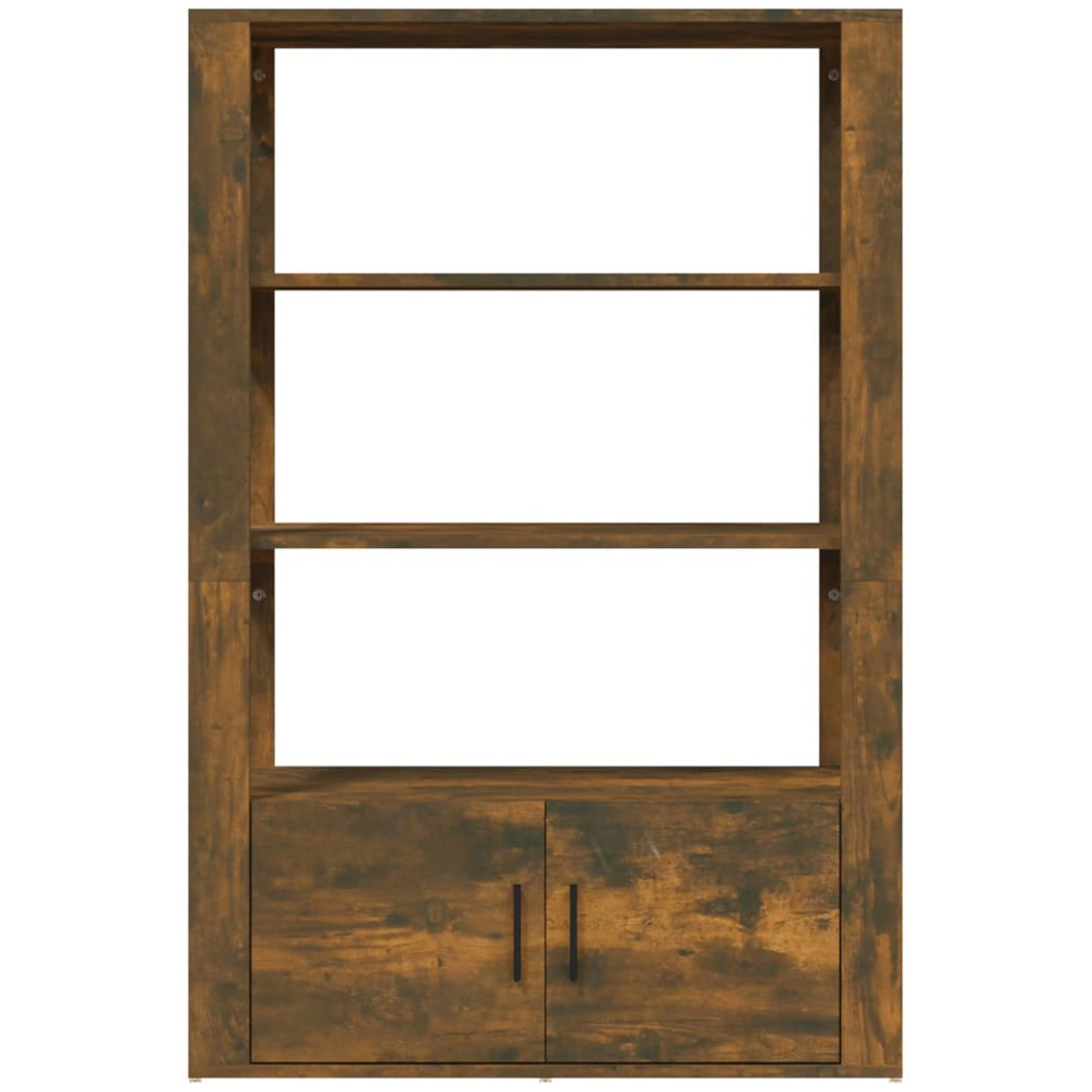 vidaXL 2 Door 3 Shelf Brown Oak Sideboard Image 5