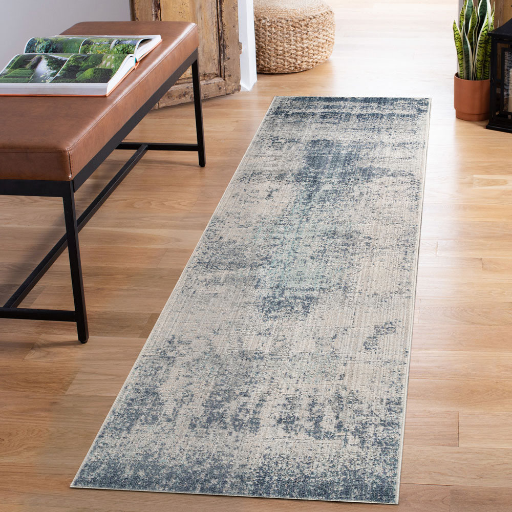 Desire Rugs Maia Navy Mist Abstract Non Slip Rug 160 x 240cm Image 6