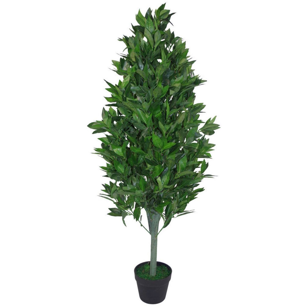 Leaf Bay Cone Laurel Topiary Artificial Tree Pot 4ft Image