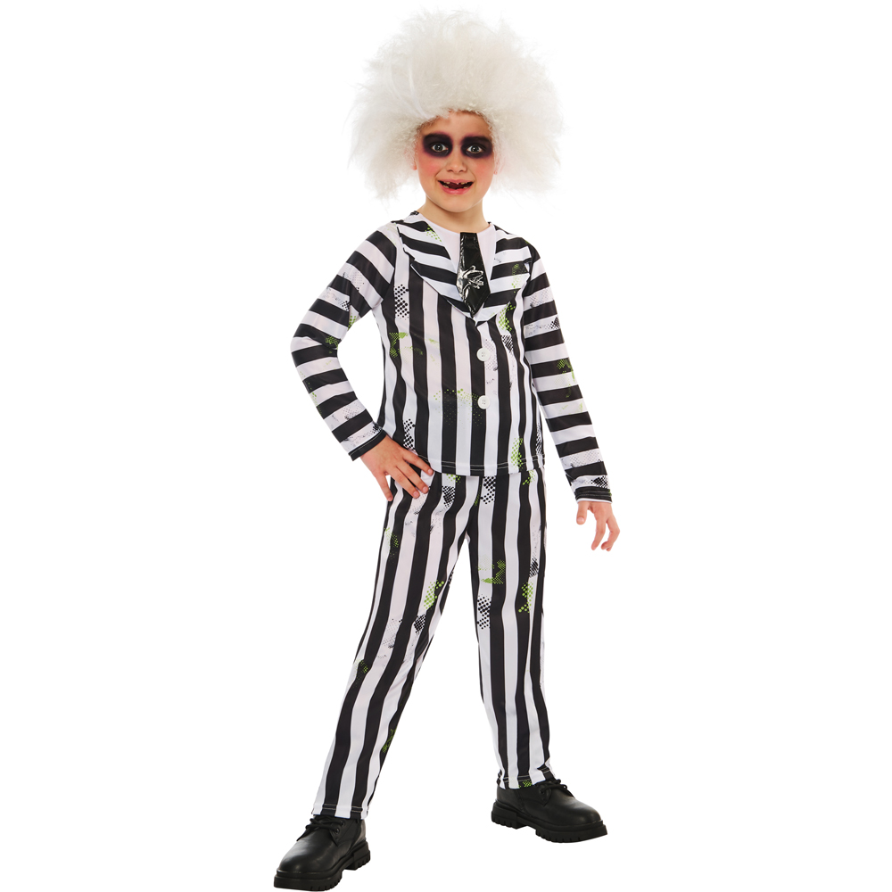 Beetlejuice Kids Unisex costume – Includes Wig  S Image 2