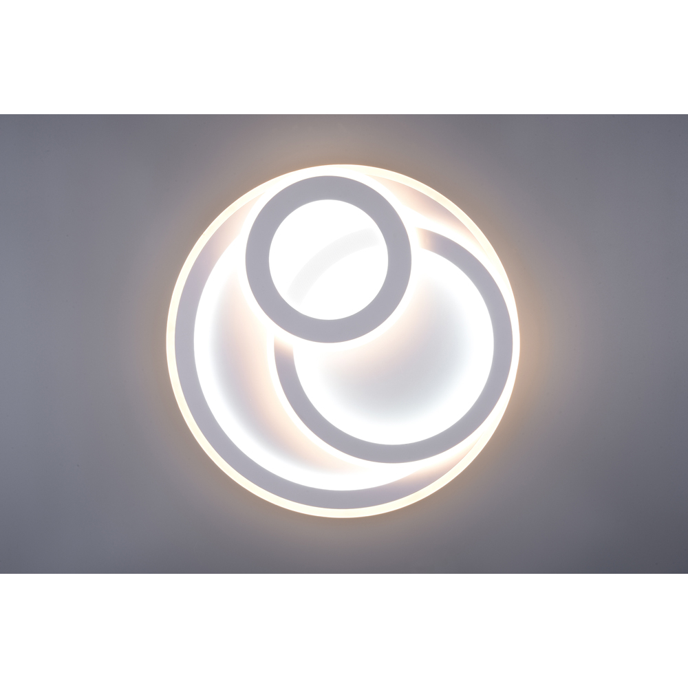 TRIO Mita Matt White Round LED Ceiling Light Image 5