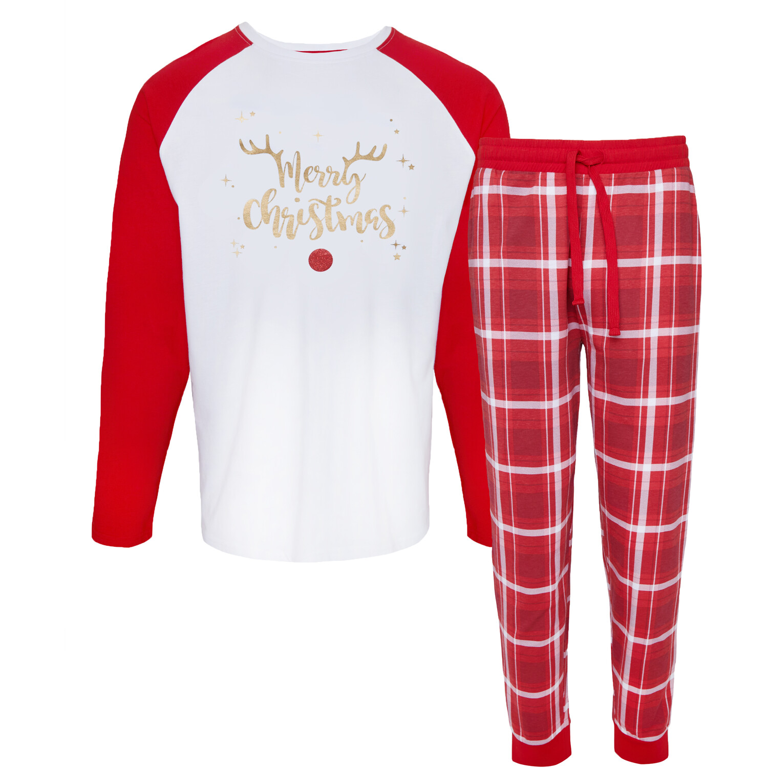 Mens Merry Family Pyjama Set - Red / XL-XXL Image