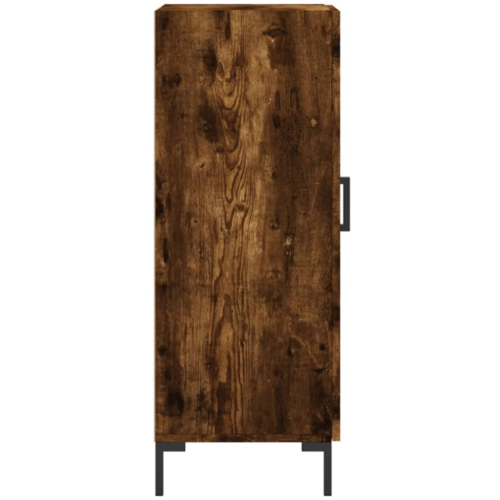 vidaXL Single Door Smoked Oak Sideboard Image 7