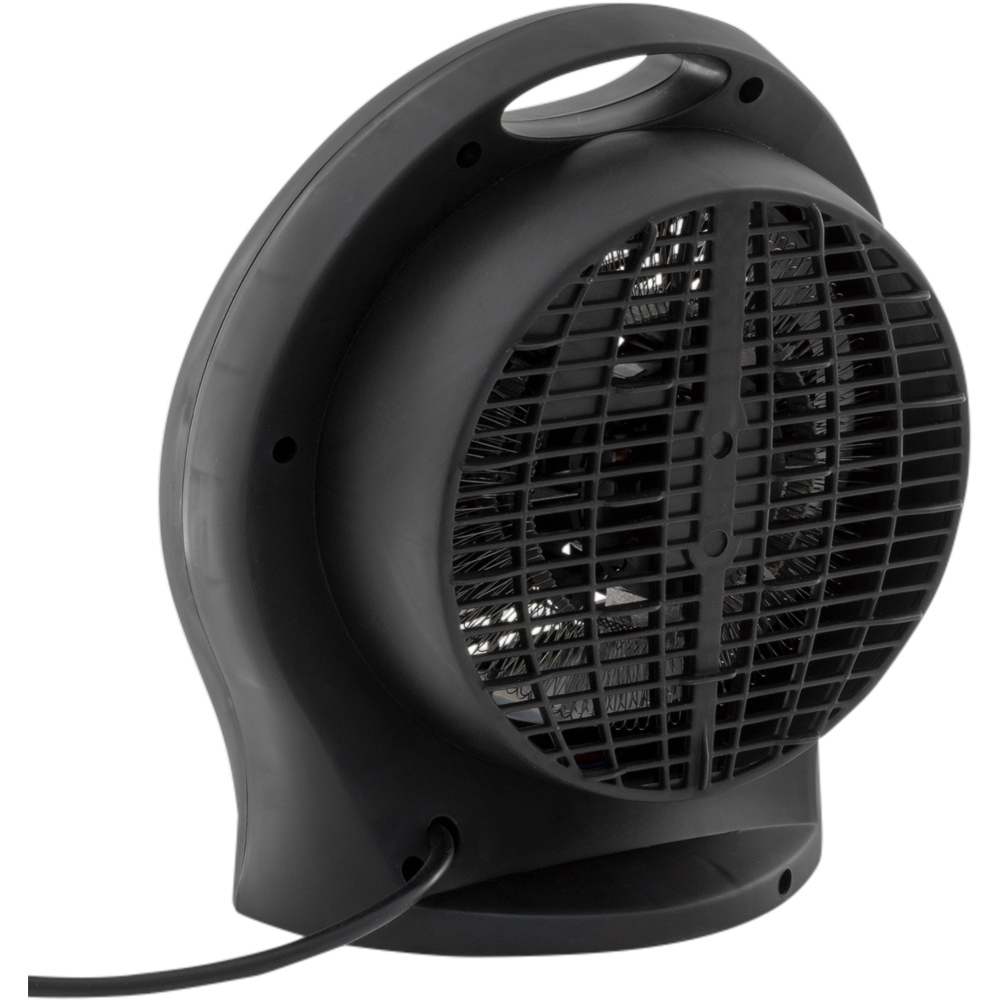 Black Upright Portable Heater with 2 Heat Settings Image 6