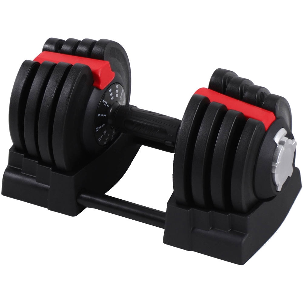 Strongology ELEMENT18 Home Fitness Black and Red Adjustable Dumbbell 1.5kg to 18kg Image 6