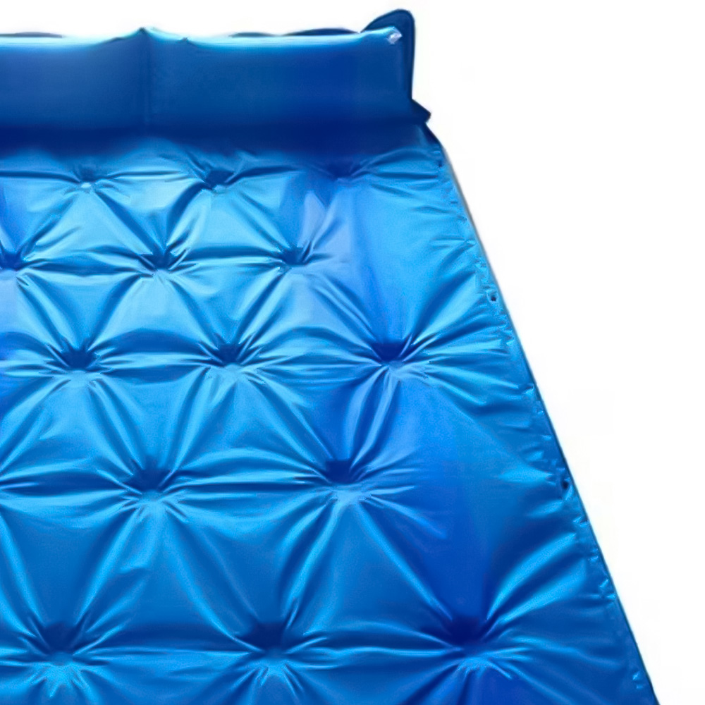 Alivio Double Blue Waterproof Inflatable Camping Sleeping Pad Image 2