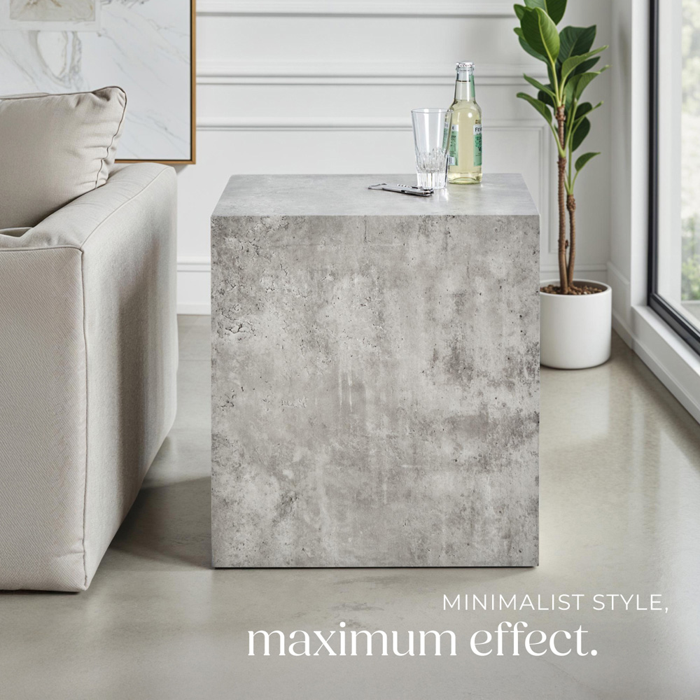 Tectake Lasley Concrete Cube Design Coffee Table Image 7