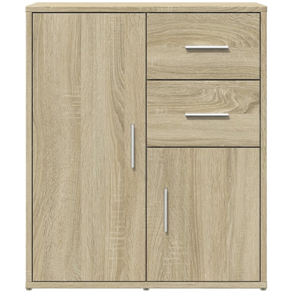 vidaXL 2 Door 2 Drawer Sonoma Oak Sideboard Set of 2 Image 5
