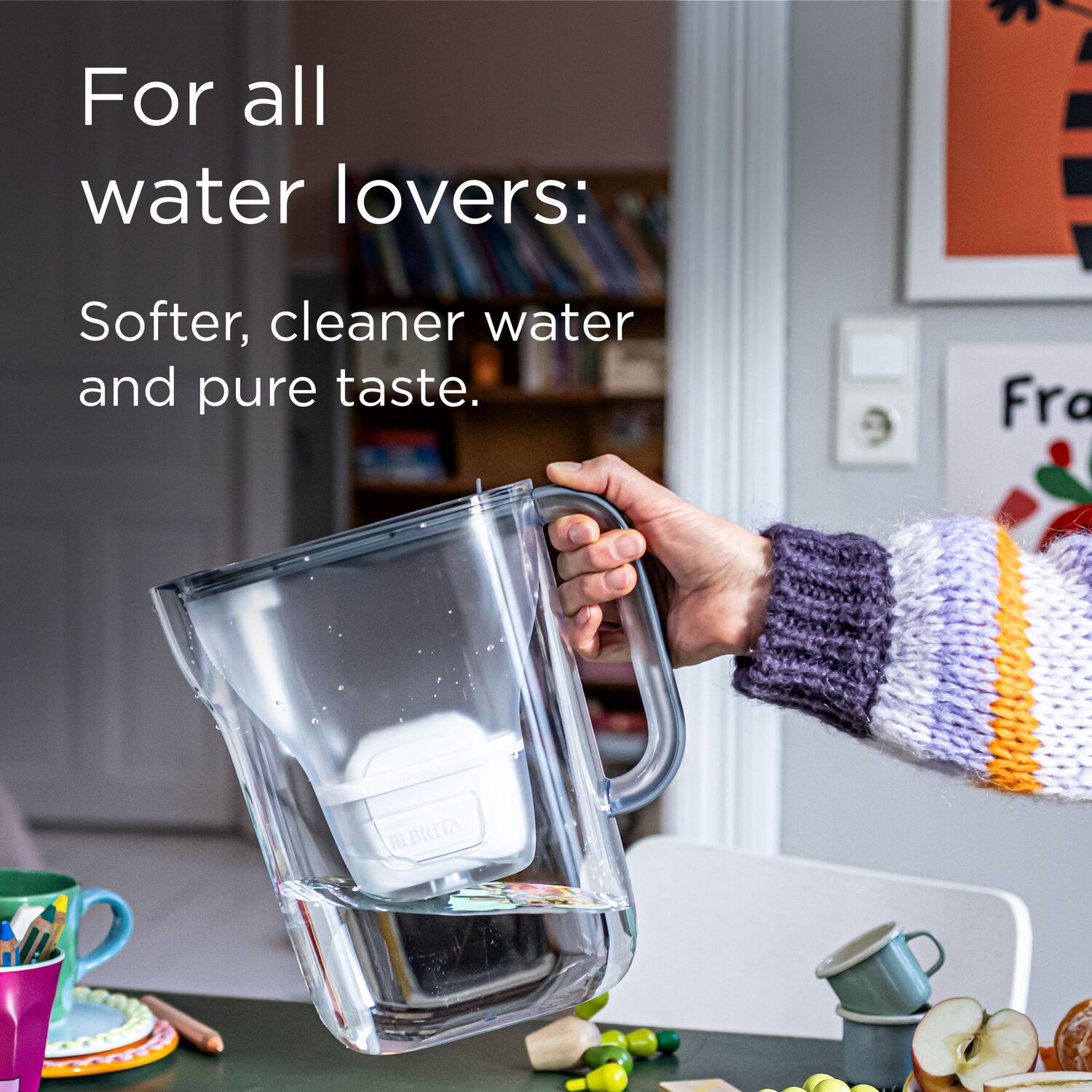 Style Essential Cool Stone Water Filter Jug Blue Image 5