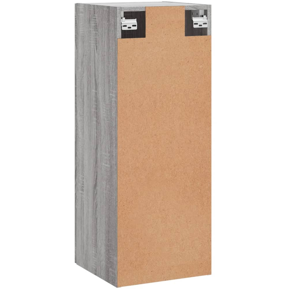 vidaXL Single Door Grey Sonoma Wall Mounted Slim Storage Cabinet Image 8