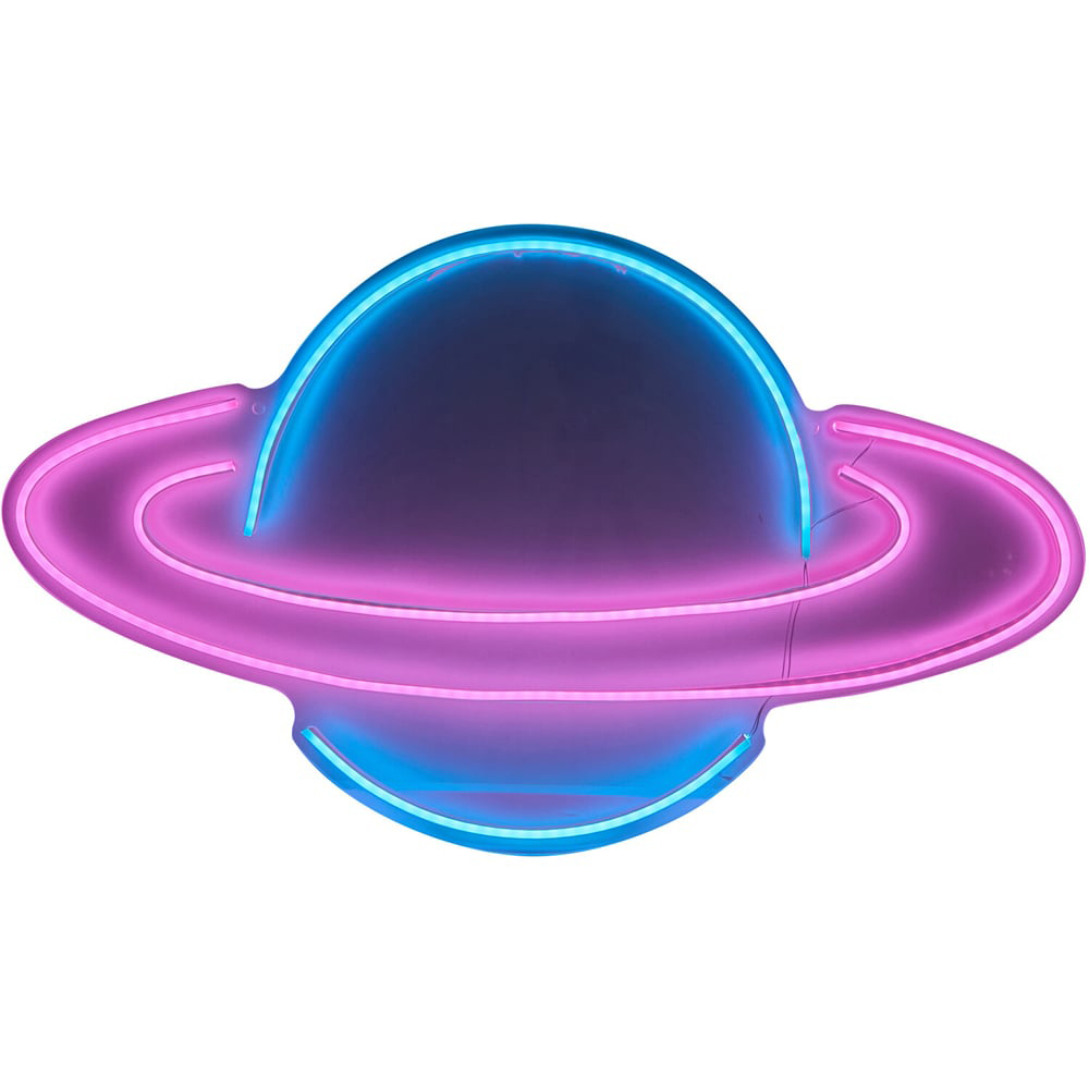 XL Planet Neon Sign - White Image 3
