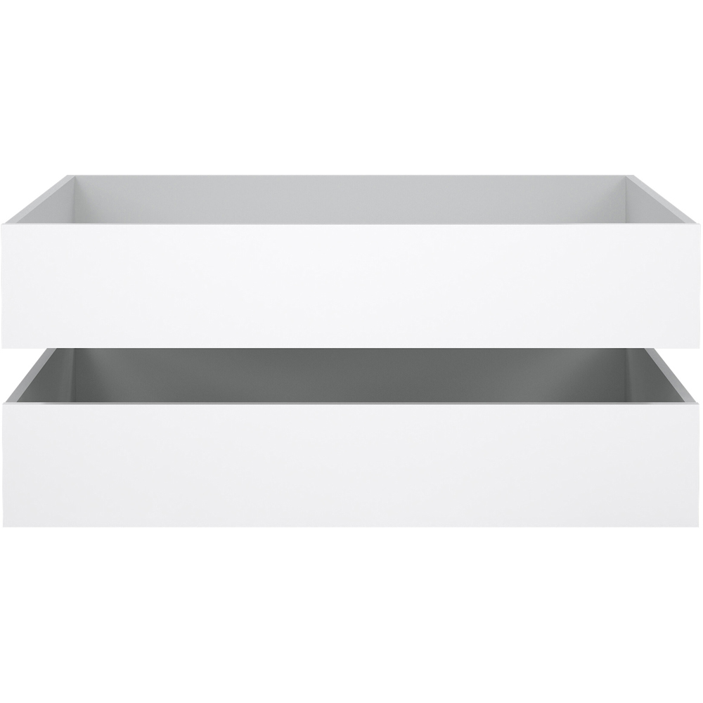 Florence White High Gloss Underbed Drawer Set of 2 Image 4