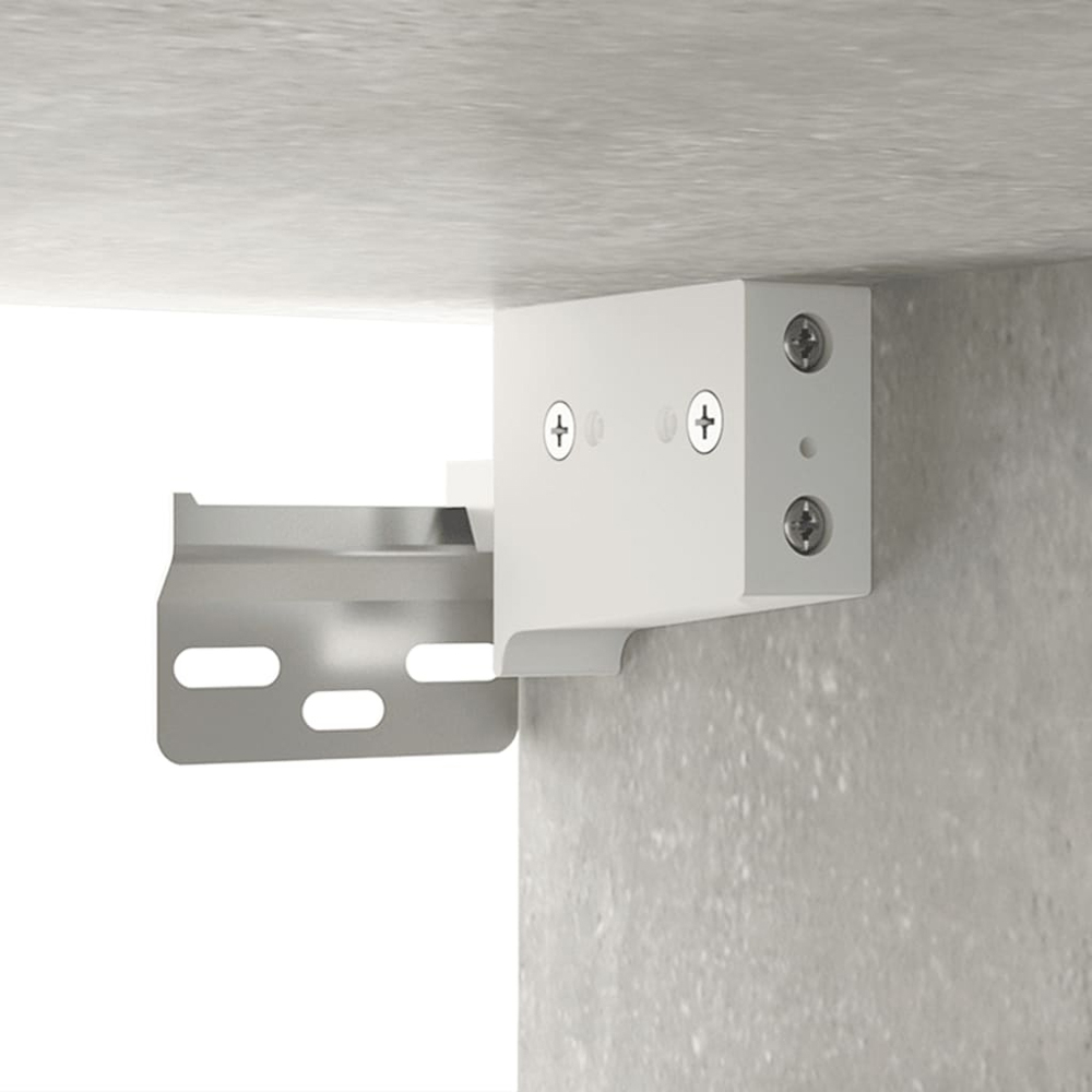 vidaXL 2 Door Concrete Grey Wall Cabinet Image 7