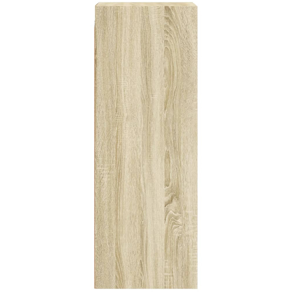 vidaXL 2 Door Sonoma Oak Glass Wall Cabinet Image 6
