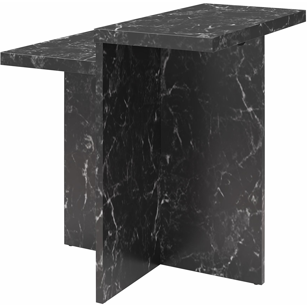 Dorel Home Brielle Black Faux Marble Accent Table Image 5