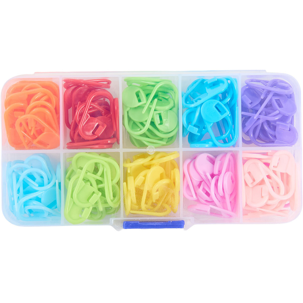 150 Piece Crochet Stitch Markers Image 2