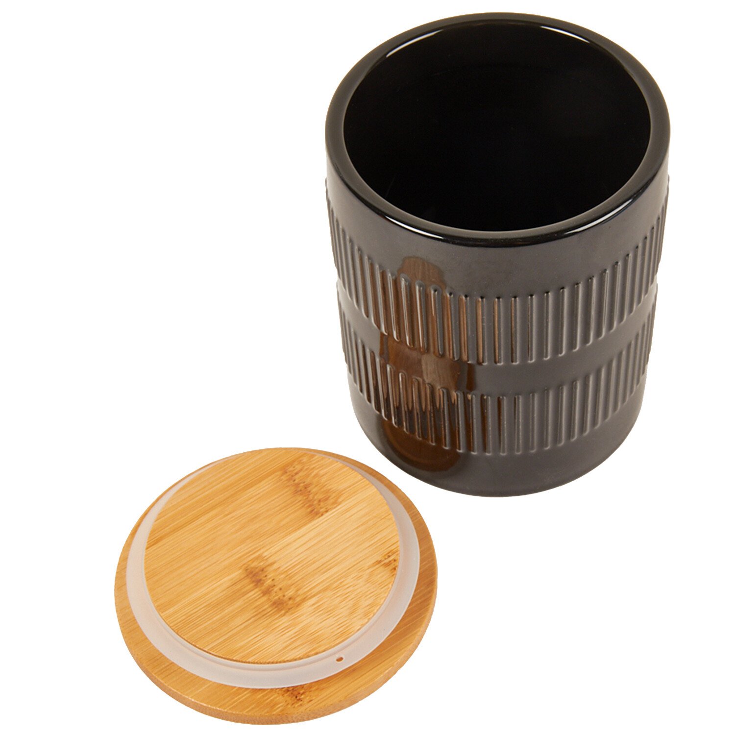 Embossed Canister - Black Image 4