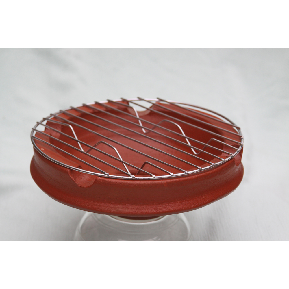 Gardeco Clay Chimeneas Cooking Crown with BBQ Grill Image 2
