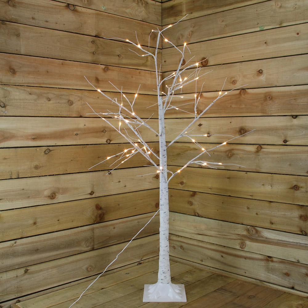Samuel Alexander Warm White LED Christmas Twinkling Birch Tree 4.9ft Image 7