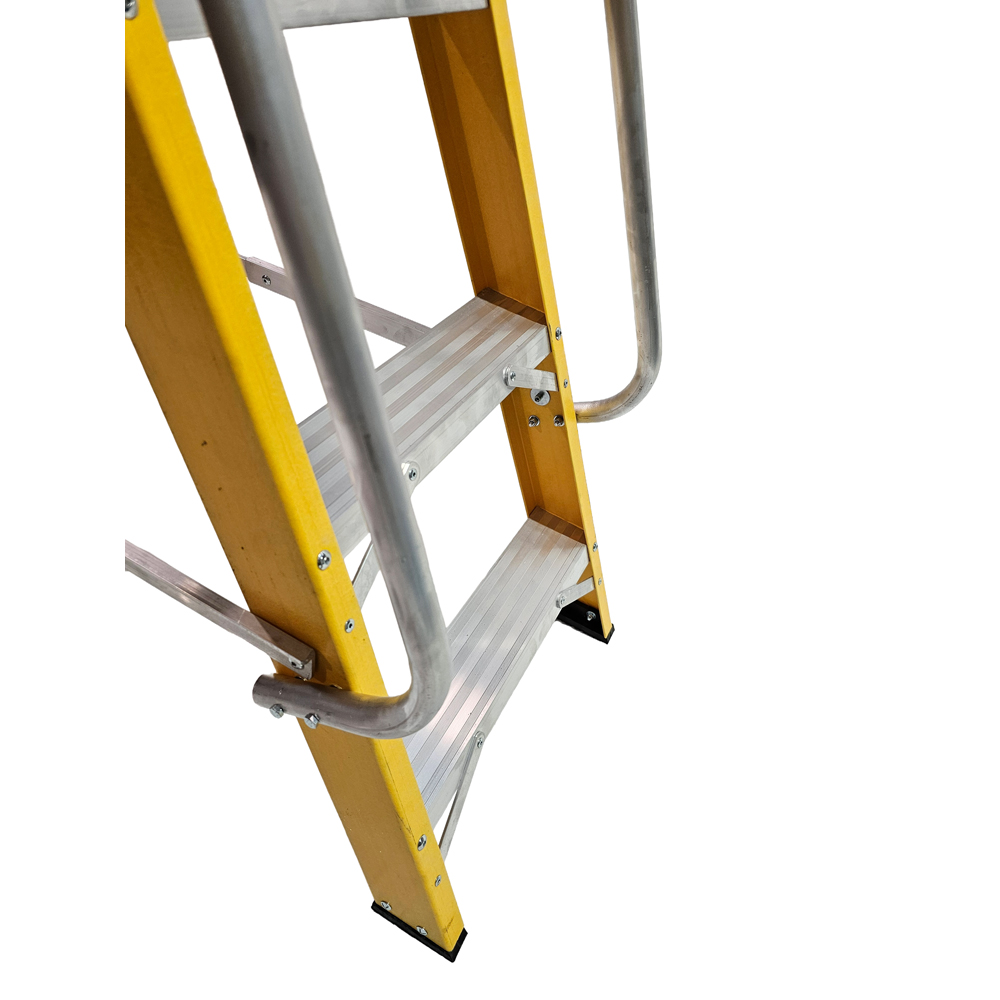 Lyte Ladders and Towers MagnaStep 10 Tread Glassfibre Platform Step Ladder with Handrails Image 2