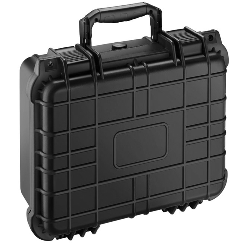 Tectake Medium Black Hard Shell Waterproof Camera Case Image 1
