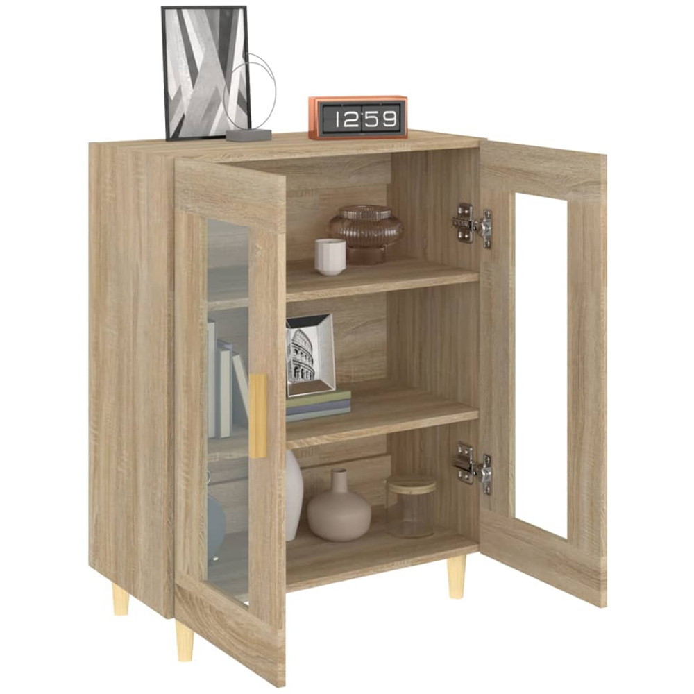 vidaXL 2 Door Sonoma Oak Small Sideboard Image 4