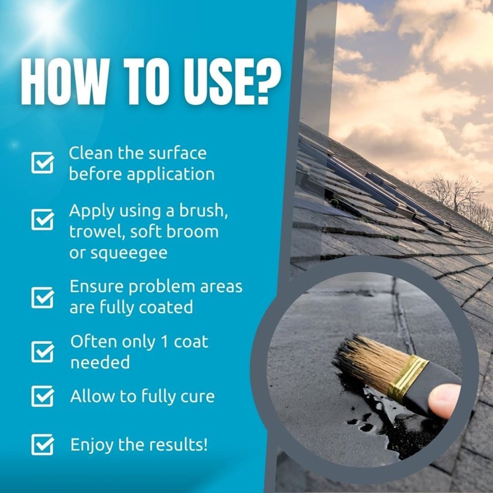 Smartseal Black Liquid Roof Repair 5L Image 6