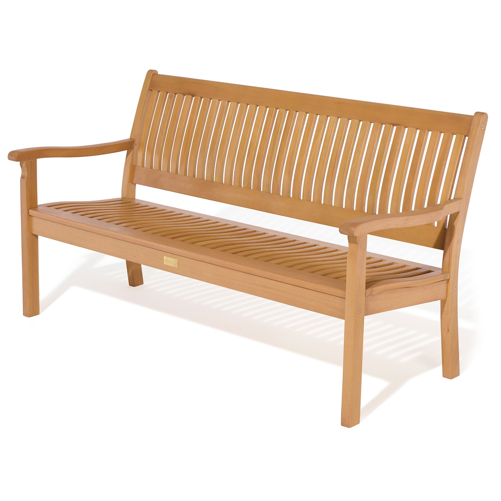 Rowlinson Farnham 3 Seater Natural Garden Bench Image 2