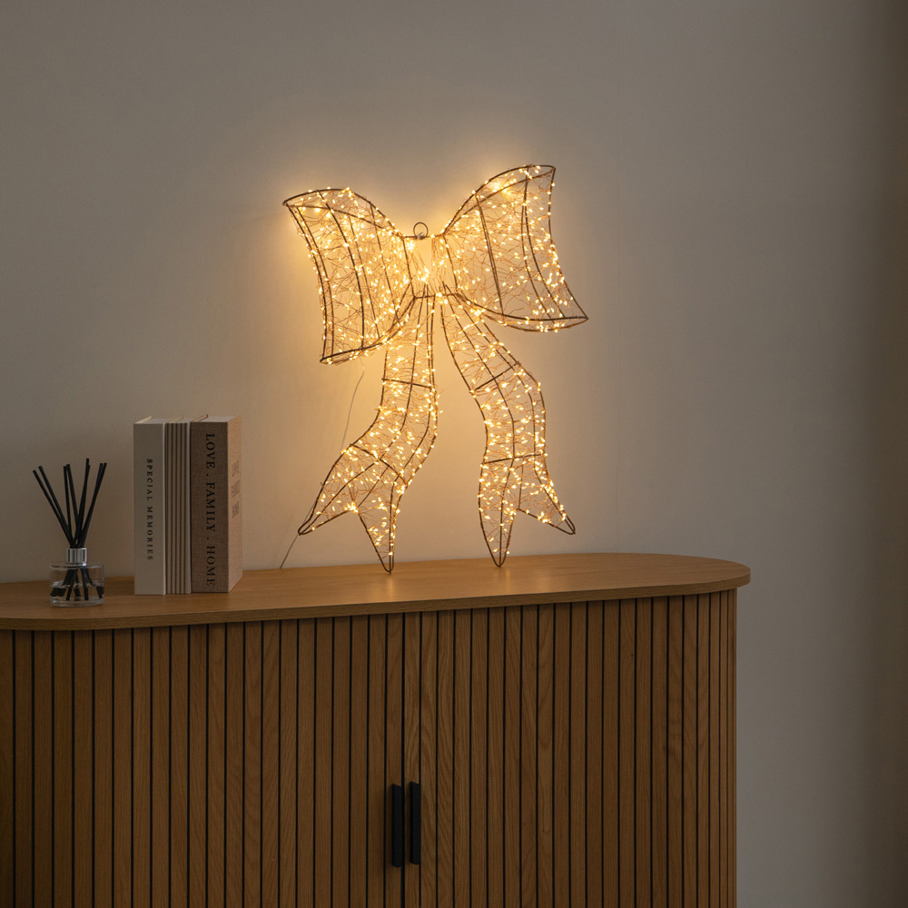 Samuel Alexander 960 Warm White LED Light-Up Christmas Galaxy Bow 58cm Image 8