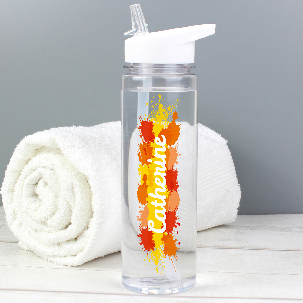 Personalised Memento Personalised Splash Name Only Water Bottle Image 3