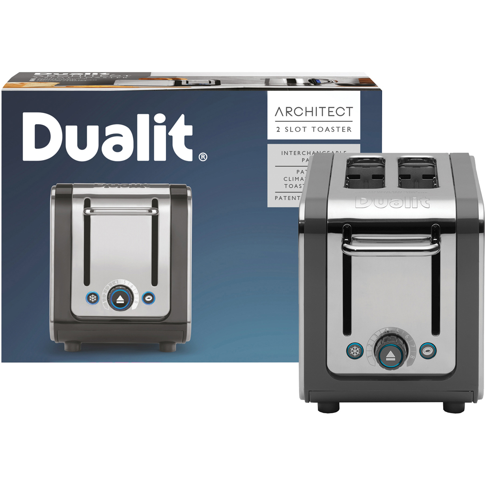 Dualit Architect DA2526 Grey 2 Slice Toaster Image 5