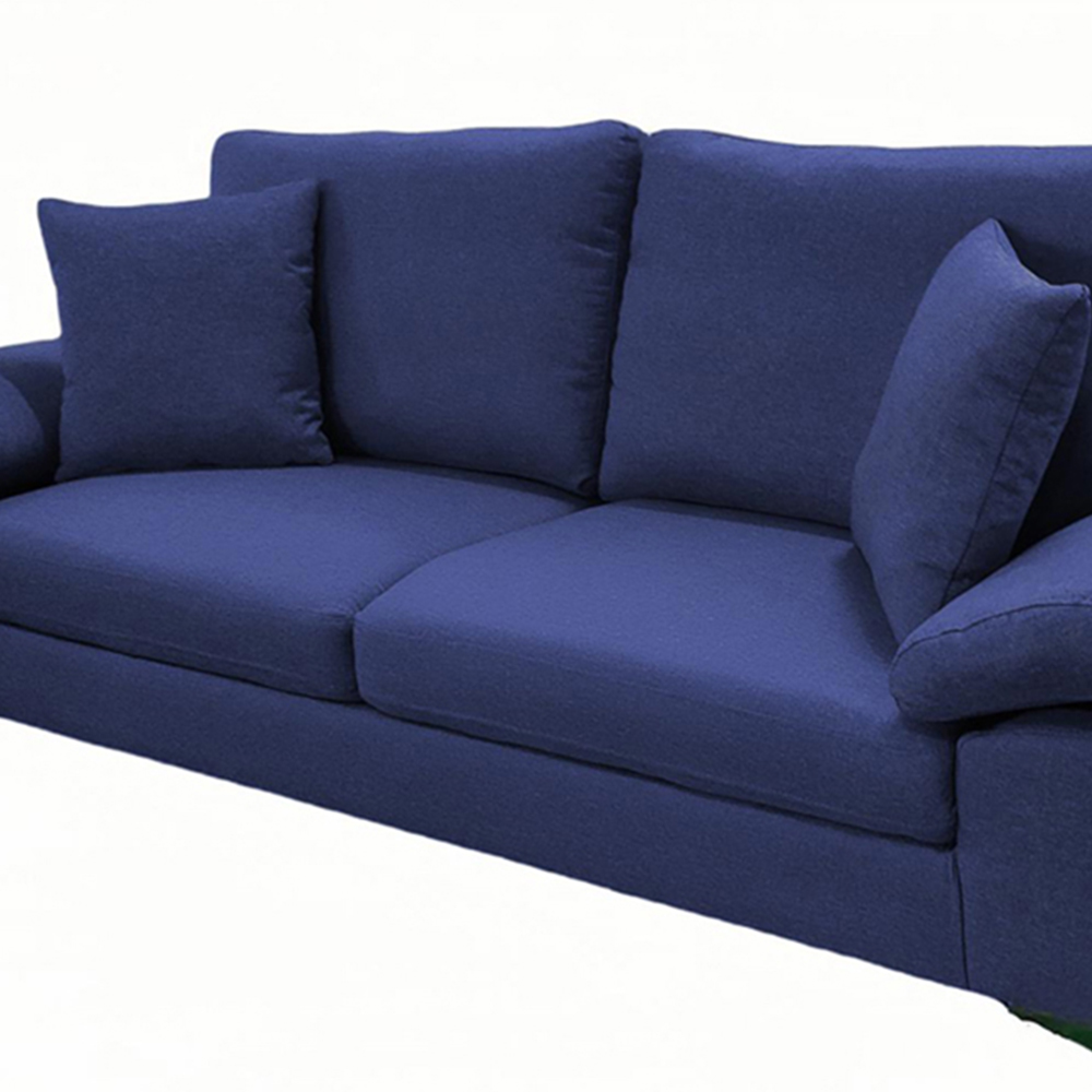 Kosy Koala 3 Seater Blue Fabric Sofa Image 3